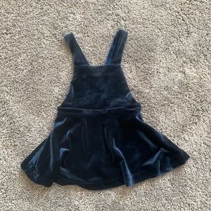Blue Velvet Suspender Dress